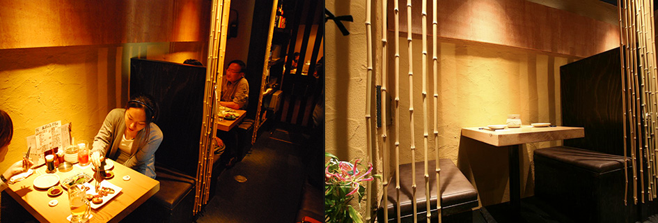 写真:二人用席